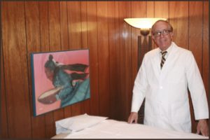 Paul Finney standing in the Acupuncture Clinic that is located at 2108 West 75th Street Suite A Prairie Village, KS. 66208